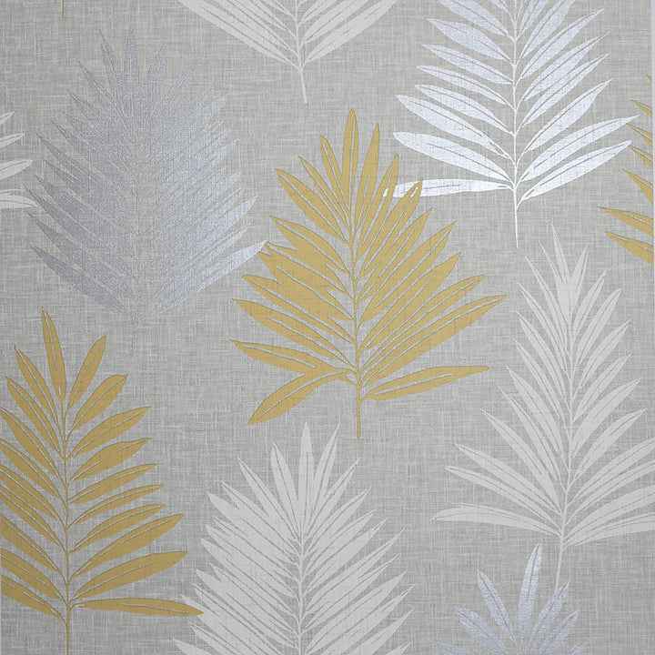 Willis Mustard Palm Frond Wallpaper - York Wallcoverings - AH697800 - York Wallcoverings Wallpaper