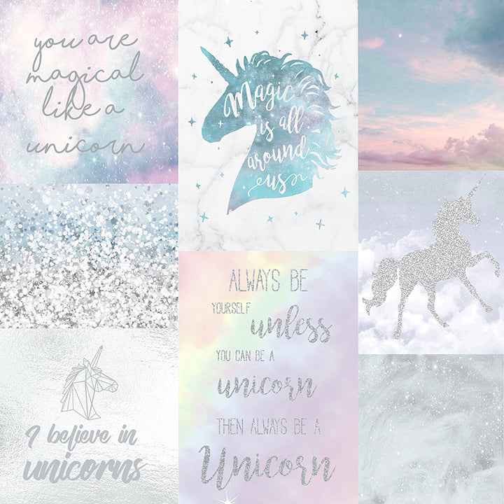 Amalthea Pastel Unicorn Wallpaper - York Wallcoverings - AH698300 - York Wallcoverings Wallpaper