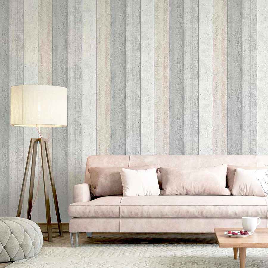 Forrest Blush Wood Plank Wallpaper - York Wallcoverings - AH902809 - York Wallcoverings Wallpaper