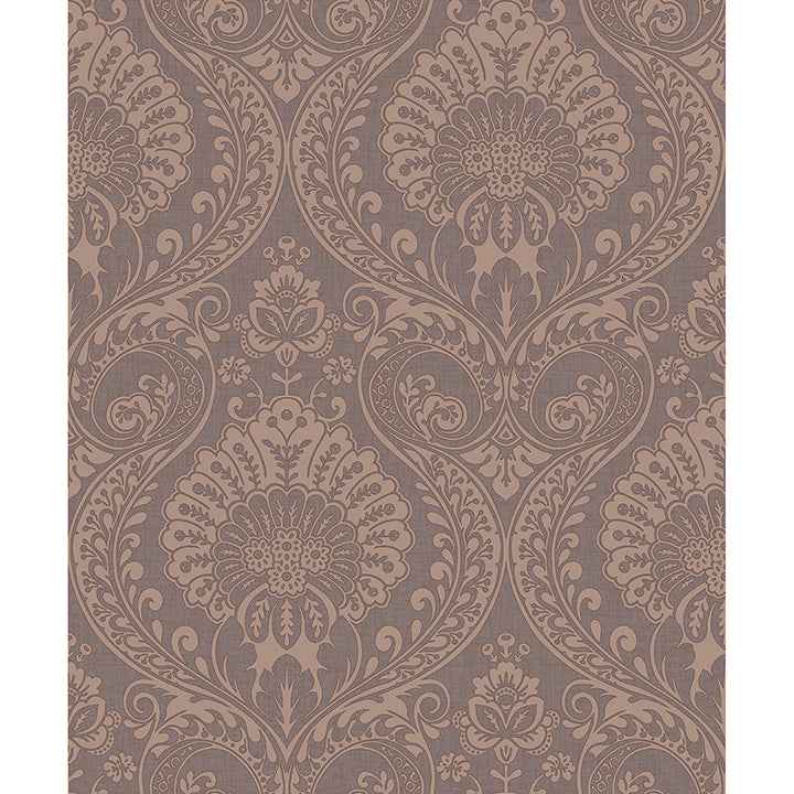 Berenice Rose Gold Luxe Wallpaper - York Wallcoverings - AH906605
