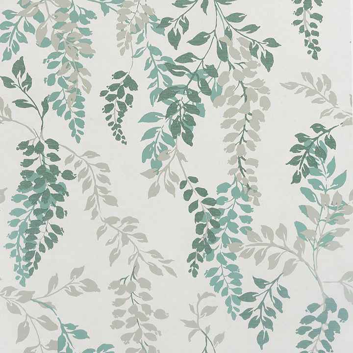 Manami Green Wisteria Wallpaper - York Wallcoverings - AH907005