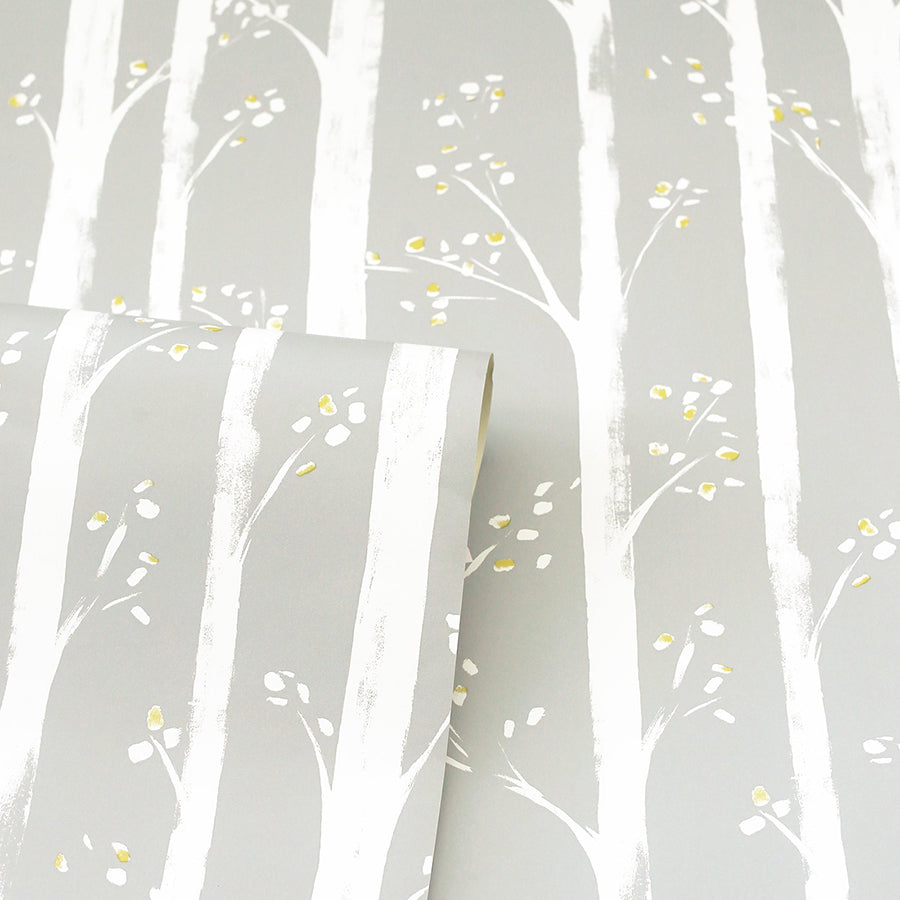 florence-grey-forest-wallpaper-york-wallcoverings-ah909504 - York Wallcoverings Wallpaper