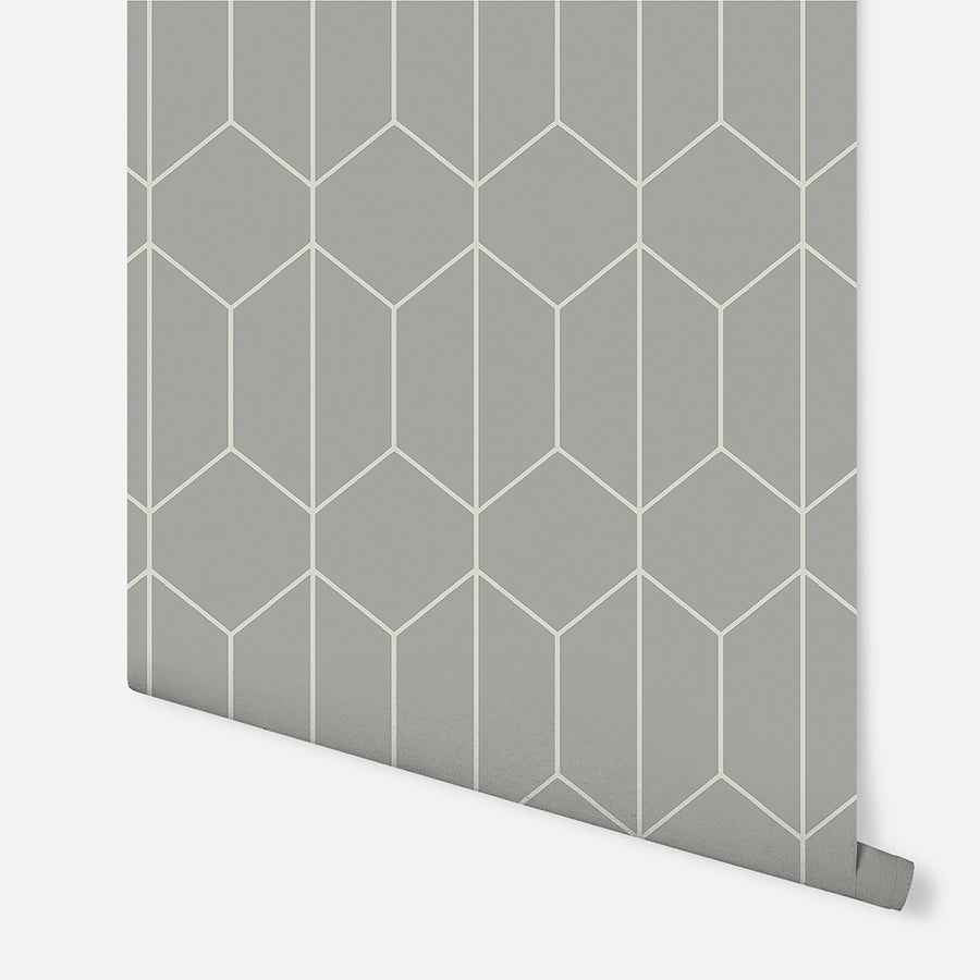 Orson Grey Trellis Wallpaper - York Wallcoverings - AH909700 - York Wallcoverings Wallpaper