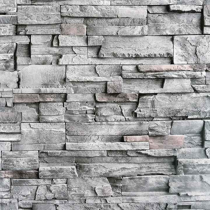 Cornell Grey Slate Wall Wallpaper - York Wallcoverings - AH909704