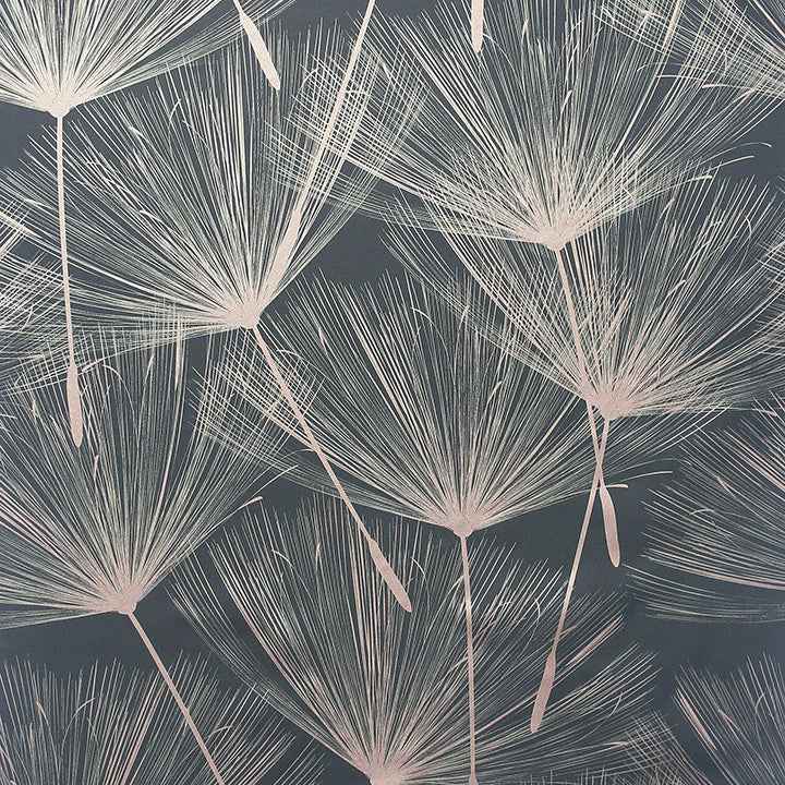 Kazue Metallic Dandelion Wallpaper - York Wallcoverings - AH920807