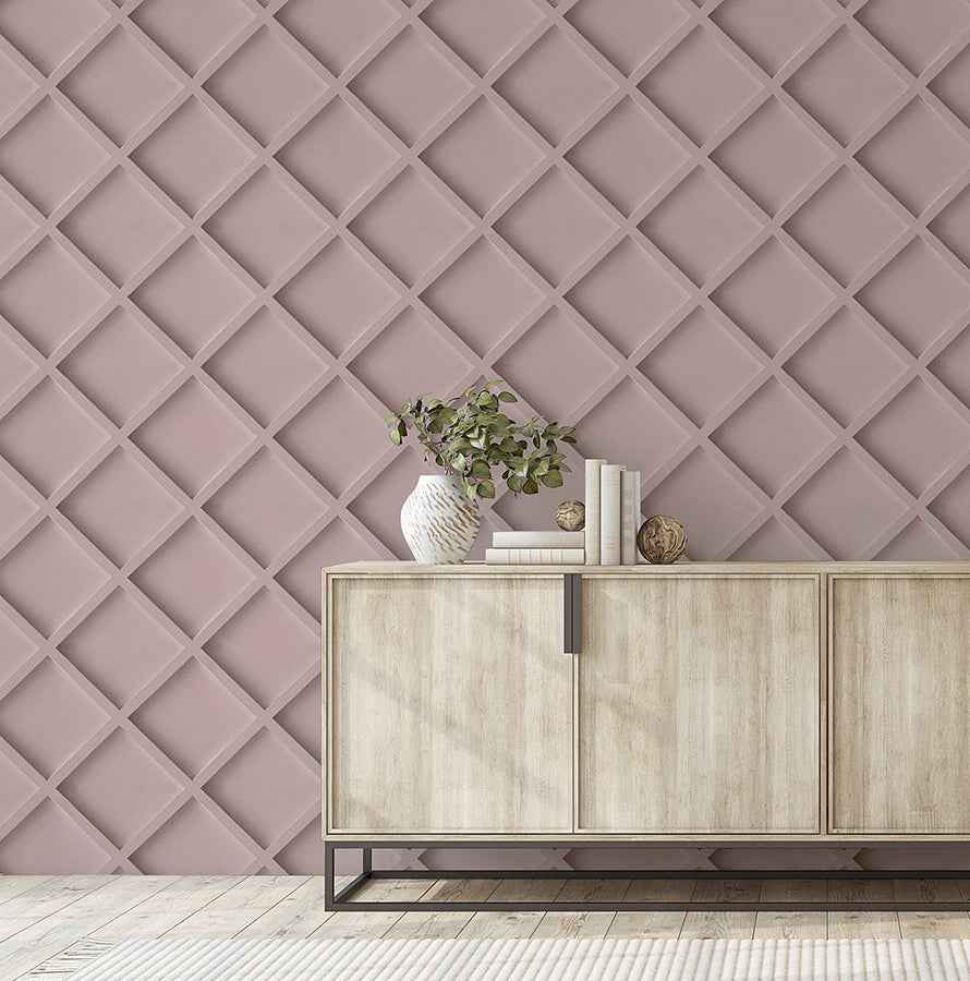 Enid Pink Wood Wallpaper - York Wallcoverings - AH921307 - York Wallcoverings Wallpaper