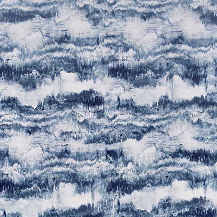 Irene Navy Painted Canvas Wallpaper - York Wallcoverings - AH921606 - York Wallcoverings Wallpaper