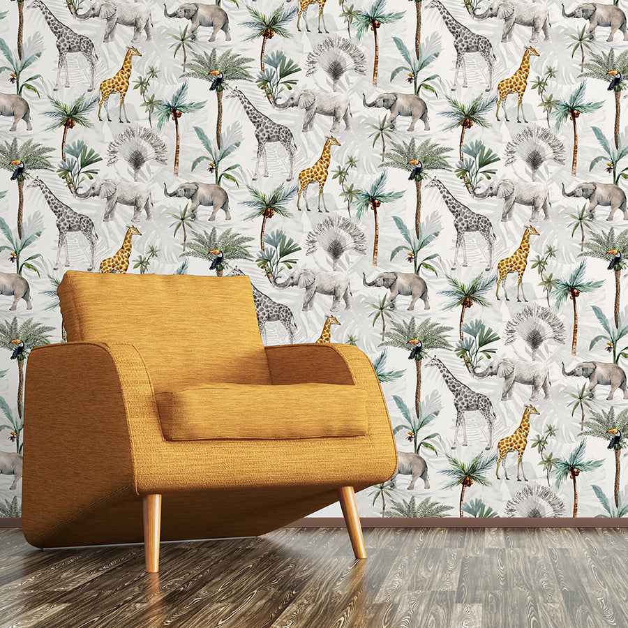 Hiram Multicolor Serengeti Wallpaper - York Wallcoverings - AH923709 - York Wallcoverings Wallpaper