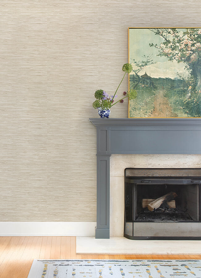exhale-dove-woven-faux-grasscloth-wallpaper-york-wallcoverings-4147-27258 - York Wallcoverings Wallpaper