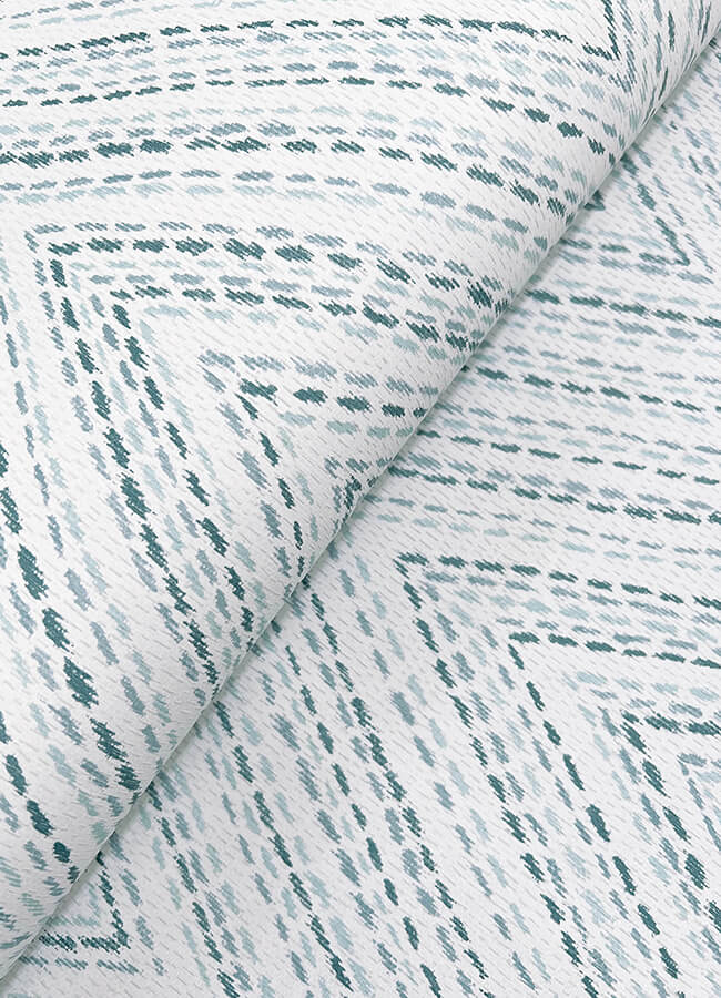 lainey-blue-stitched-chevron-wallpaper-york-wallcoverings-4147-27368 - York Wallcoverings Wallpaper