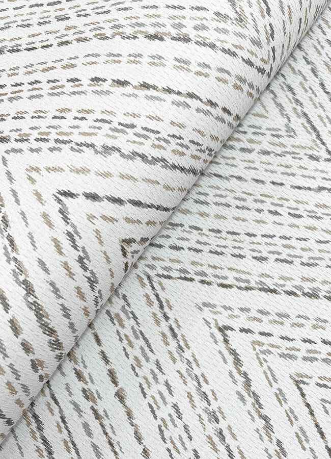 Lainey Neutral Stitched Chevron Wallpaper - York Wallcoverings - 4147-27369 - York Wallcoverings Wallpaper