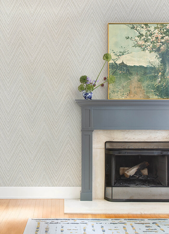 lainey-neutral-stitched-chevron-wallpaper-york-wallcoverings-4147-27369 - York Wallcoverings Wallpaper