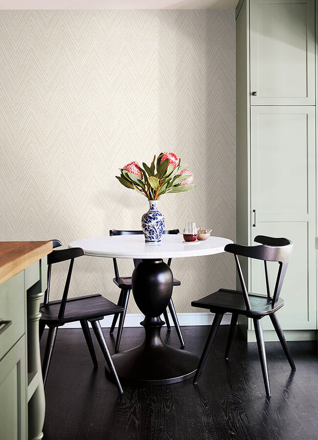 lainey-apricot-stitched-chevron-wallpaper-york-wallcoverings-4147-27371 - York Wallcoverings Wallpaper
