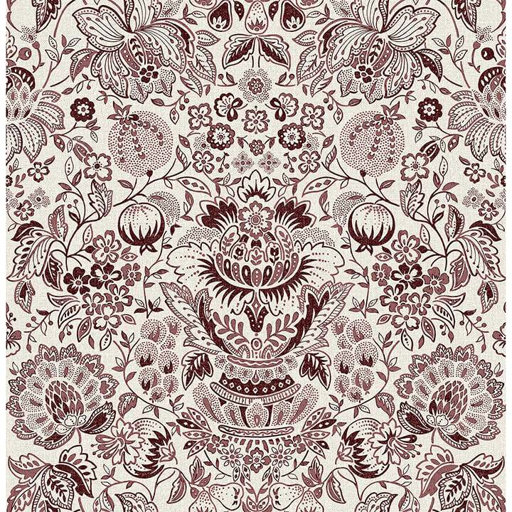 blanche-plum-floral-damask-wallpaper-york-wallcoverings-4147-27373 - York Wallcoverings Papel pintado