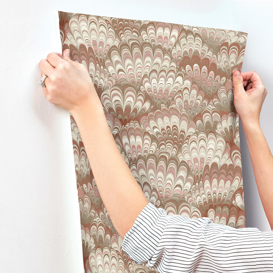 octavia-ruby-marbled-ink-wallpaper-york-wallcoverings-4147-27376 - York Wallcoverings Papel pintado