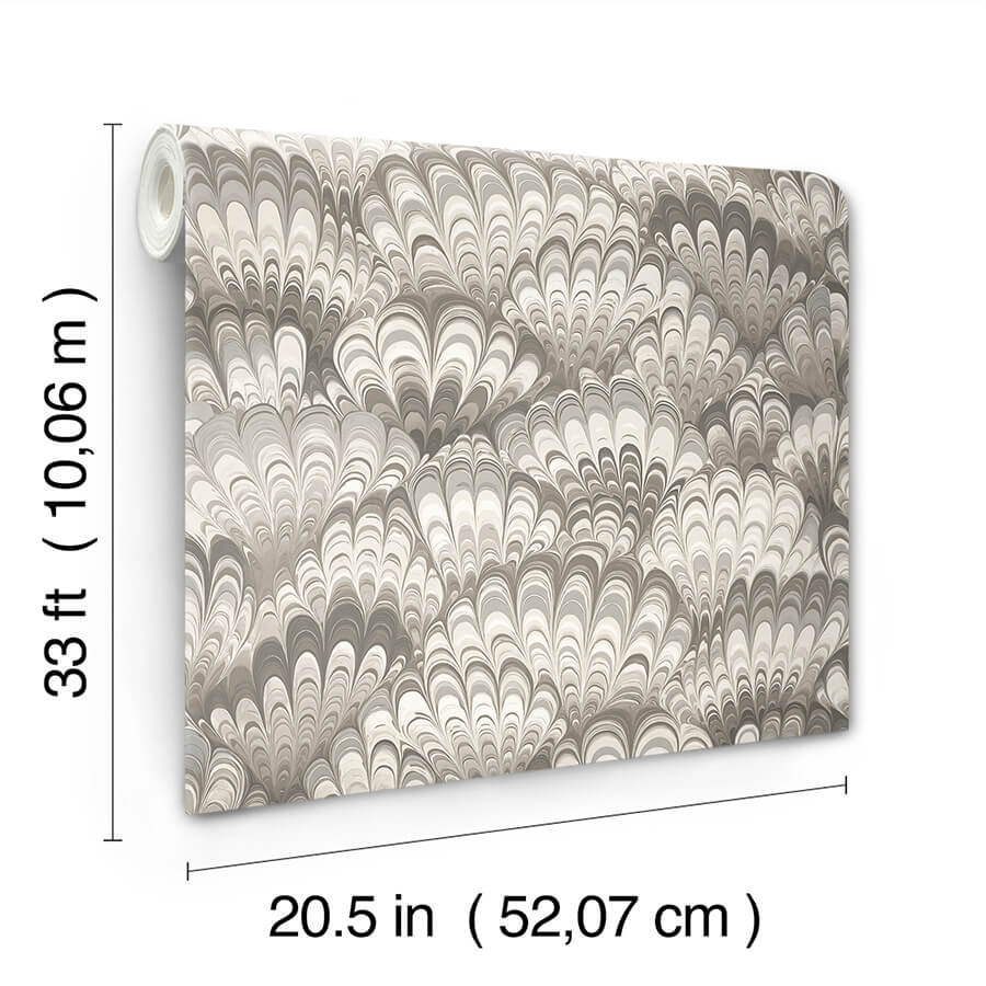 octavia-neutral-marbled-ink-wallpaper-york-wallcoverings-4147-27378 - York Wallcoverings Papel pintado