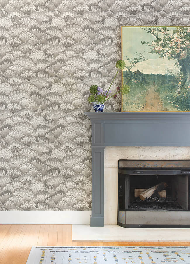 octavia-neutral-marbled-ink-wallpaper-york-wallcoverings-4147-27378 - York Wallcoverings Papel pintado
