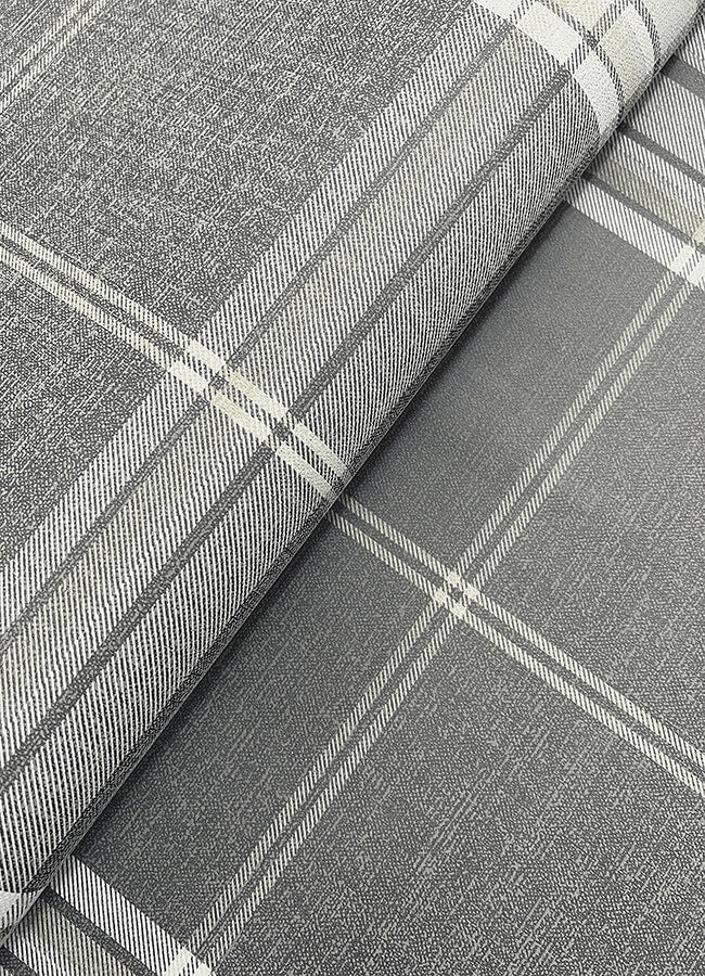 westley-grey-plaid-wallpaper-york-wallcoverings-4147-27384 - York Wallcoverings Papel pintado