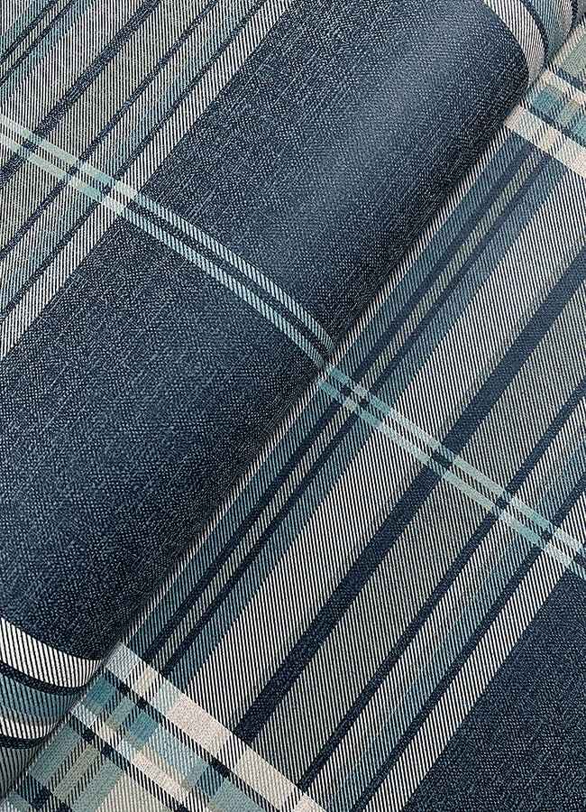 westley-navy-plaid-wallpaper-york-wallcoverings-4147-27386 - York Wallcoverings Papel pintado