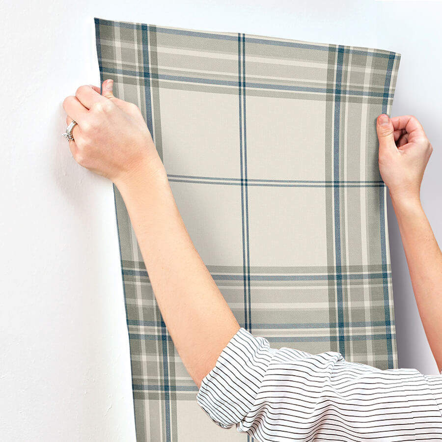 westley-moss-plaid-wallpaper-york-wallcoverings-4147-27387 - York Wallcoverings Wallpaper
