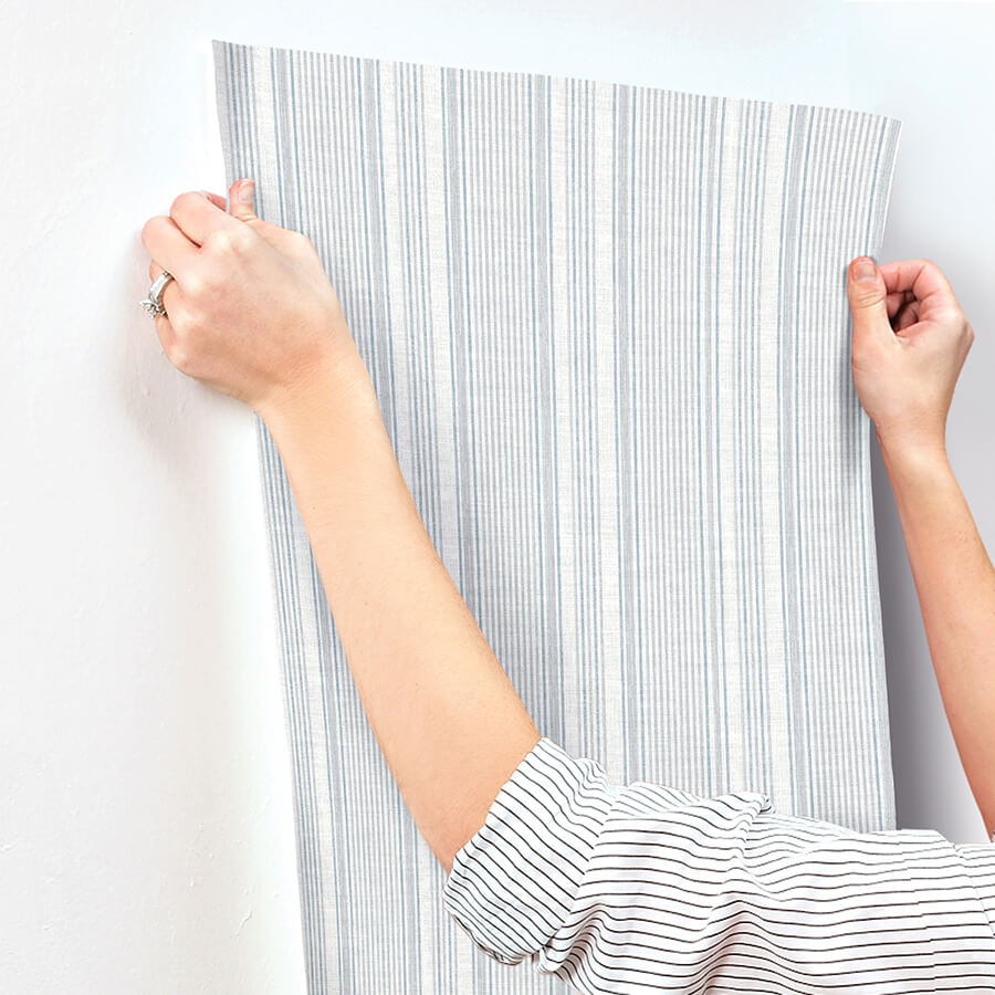 ayanna-blue-striped-wallpaper-york-wallcoverings-4147-27393 - York Wallcoverings Wallpaper