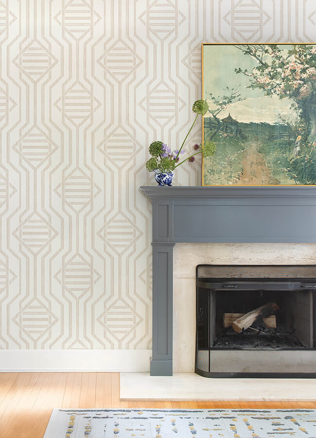 essex-wheat-geometric-wallpaper-york-wallcoverings-4147-27404 - York Wallcoverings Wallpaper