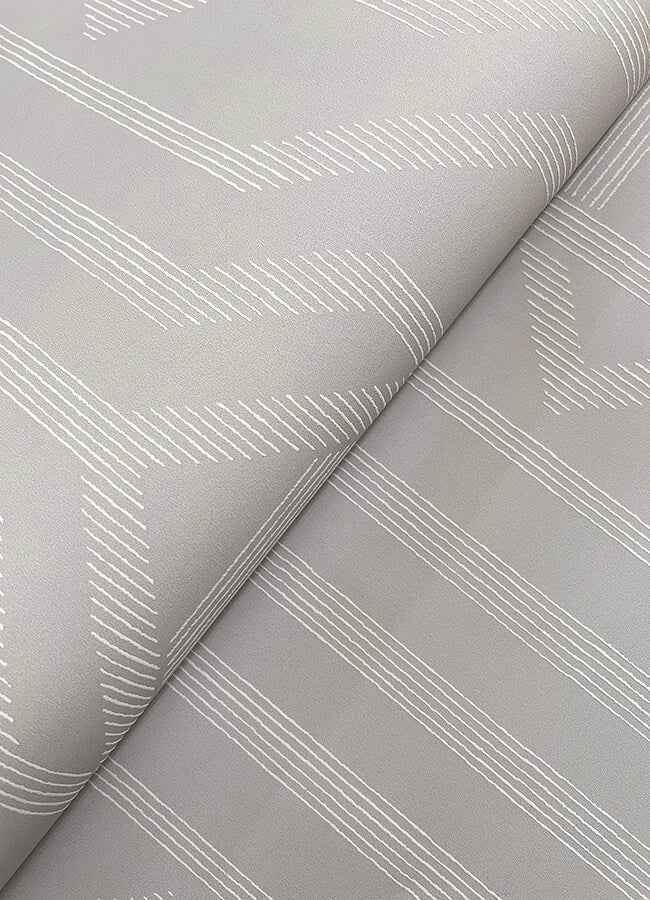 Essex Light Grey Geometric Wallpaper - York Wallcoverings - 4147-27405 - York Wallcoverings Wallpaper
