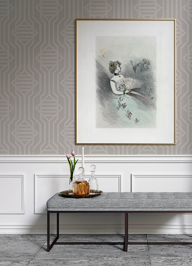 essex-light-grey-geometric-wallpaper-york-wallcoverings-4147-27405 - York Wallcoverings Papel pintado