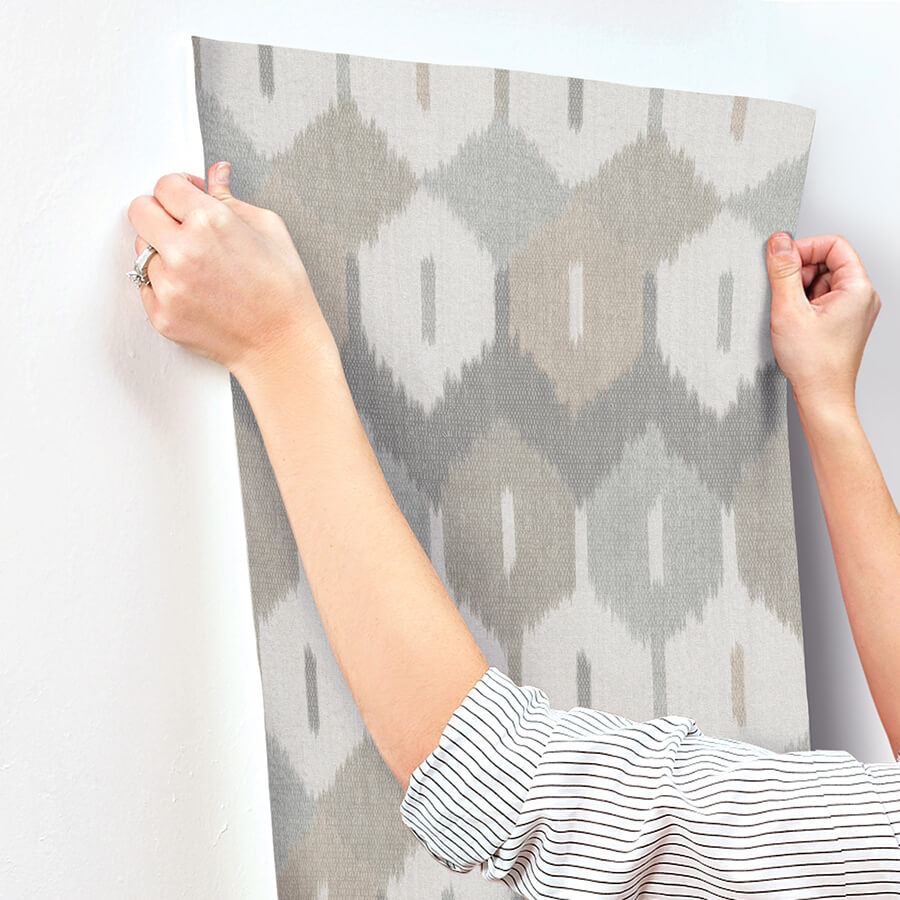 abilene-neutral-ikat-wallpaper-york-wallcoverings-4147-27409 - York Wallcoverings Papel pintado