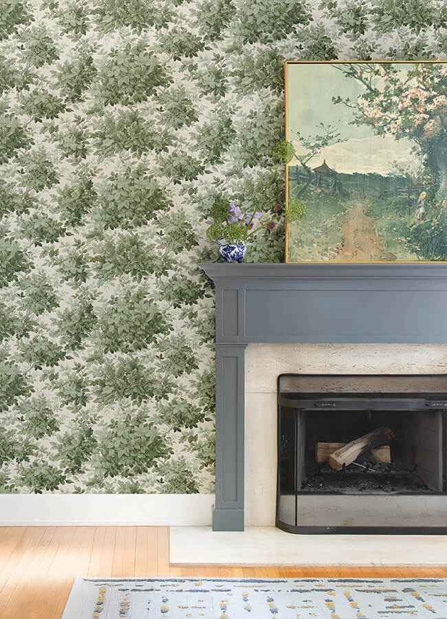 Greenwood Moss Deciduous Wallpaper - York Wallcoverings - 4147-80006 - York Wallcoverings Wallpaper