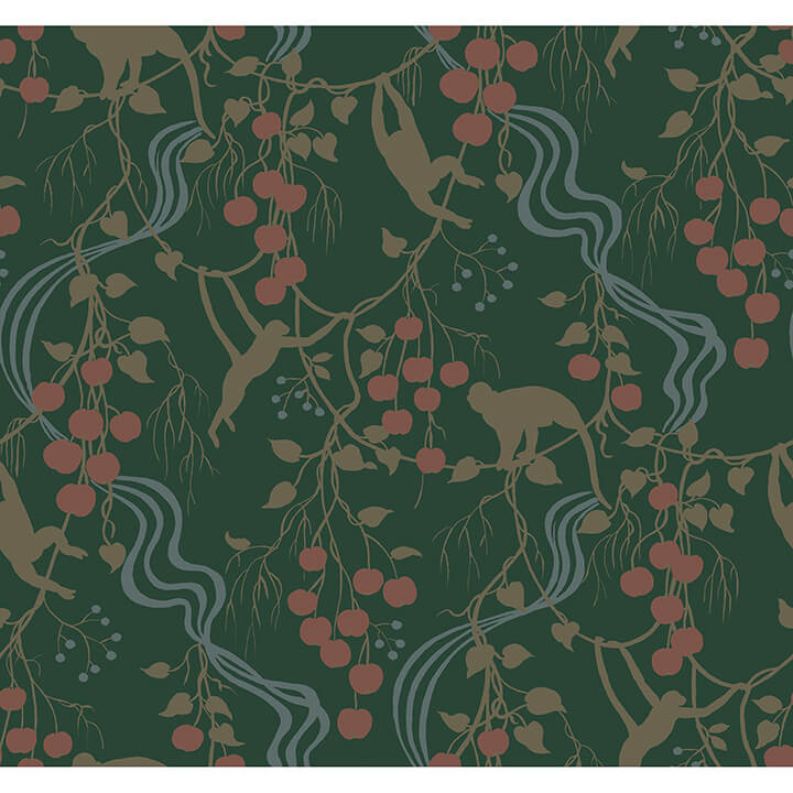 linden-dark-green-jungle-canopy-wallpaper-york-wallcoverings-4147-80008 - York Wallcoverings Wallpaper