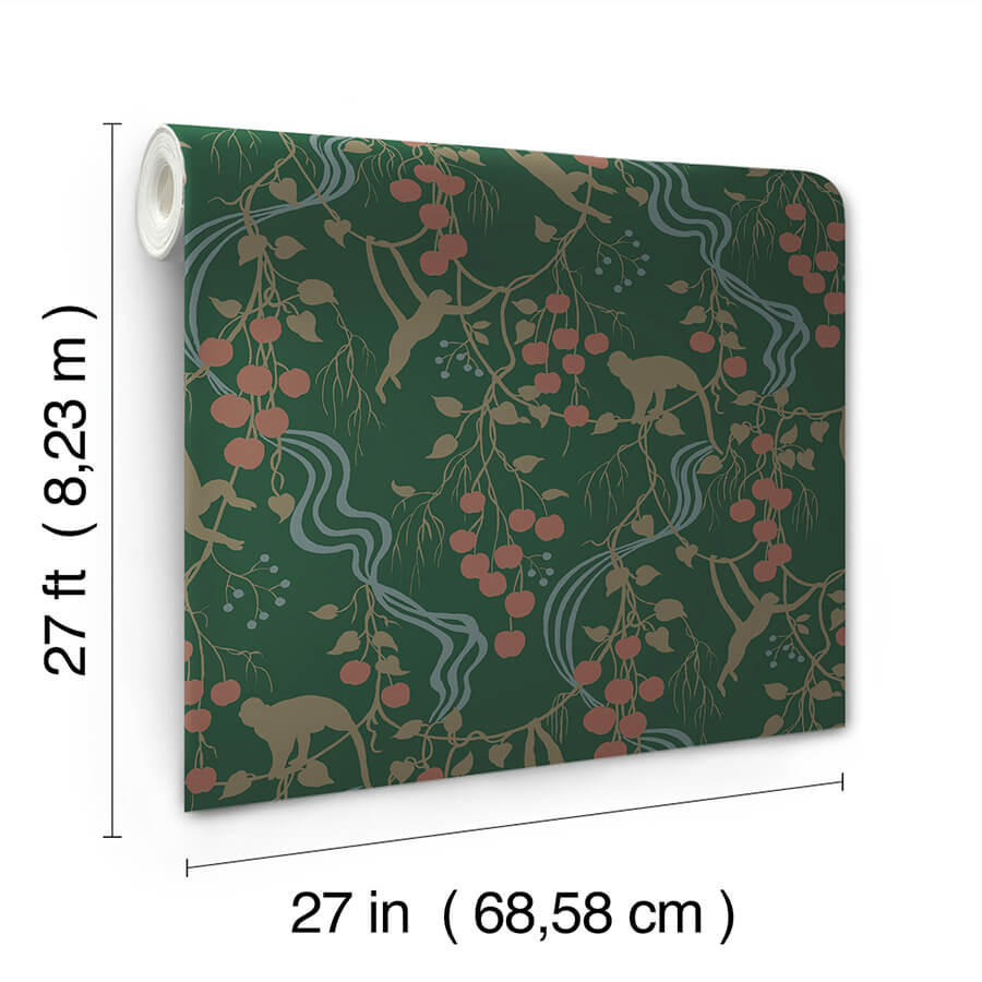 linden-dark-green-jungle-canopy-wallpaper-york-wallcoverings-4147-80008 - York Wallcoverings Papel pintado