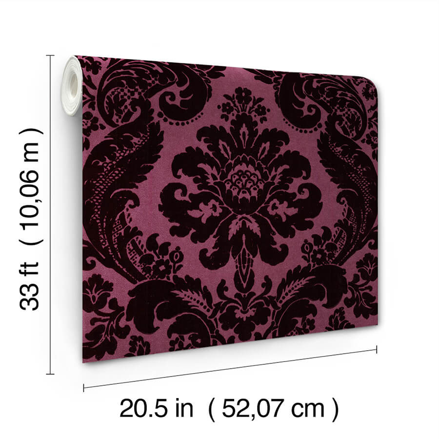 shadow-merlot-flocked-damask-wallpaper-york-wallcoverings-4147-87315