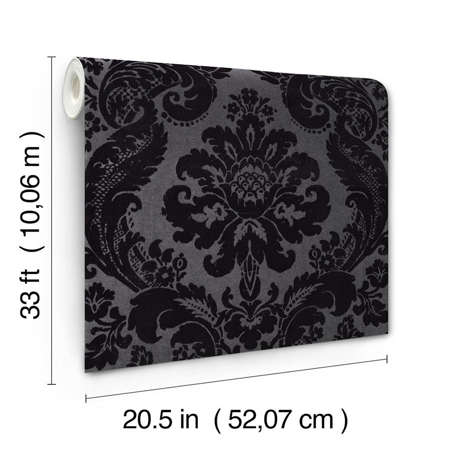 shadow-black-flocked-damask-wallpaper-york-wallcoverings-4147-87391