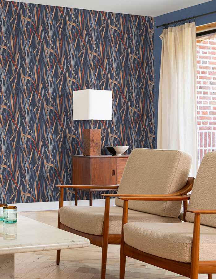 Sway Blue Botanical Wallpaper - York Wallcoverings - RH330236 - York Wallcoverings Wallpaper