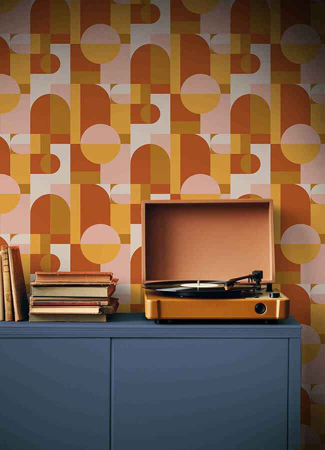 Boxanne Orange Peel & Stick Wallpaper - York Wallcoverings - VGS6439 - York Wallcoverings Wallpaper
