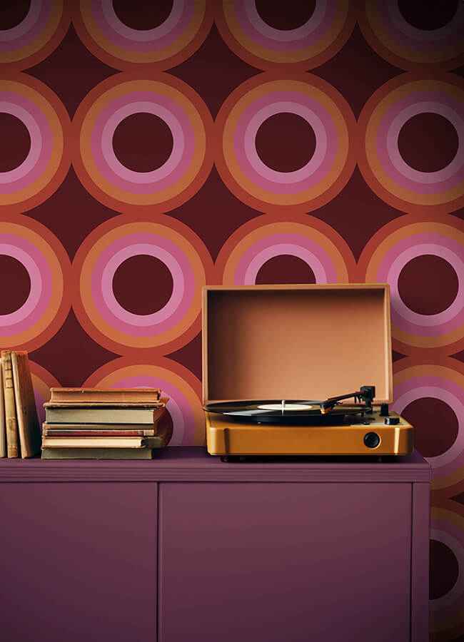 Sir Culls Pink Peel & Stick Wallpaper - York Wallcoverings - VGS6441 - York Wallcoverings Wallpaper