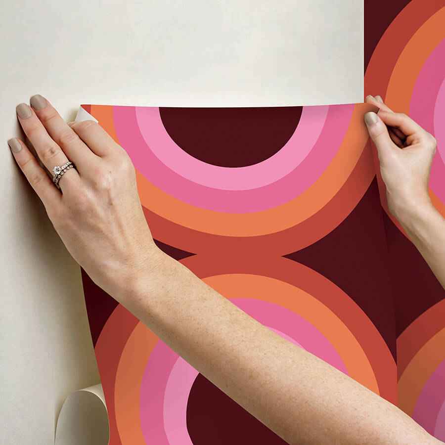 Sir Culls Pink Peel & Stick Wallpaper - York Wallcoverings - VGS6441 - York Wallcoverings Wallpaper