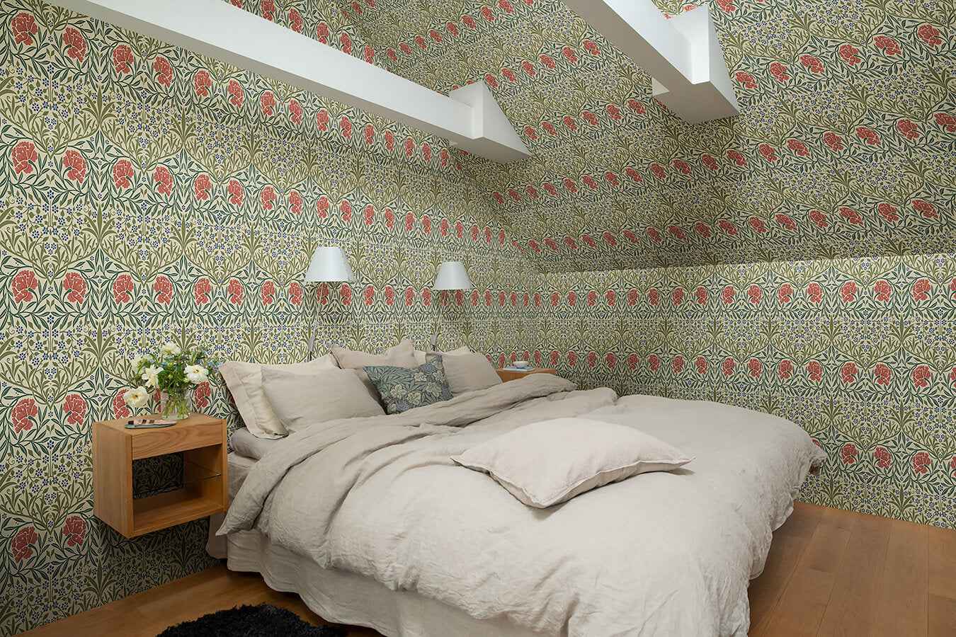 Oxford Union Green Floral Vines Wallpaper - York Wallcoverings - 4171-82043 - York Wallcoverings Wallpaper