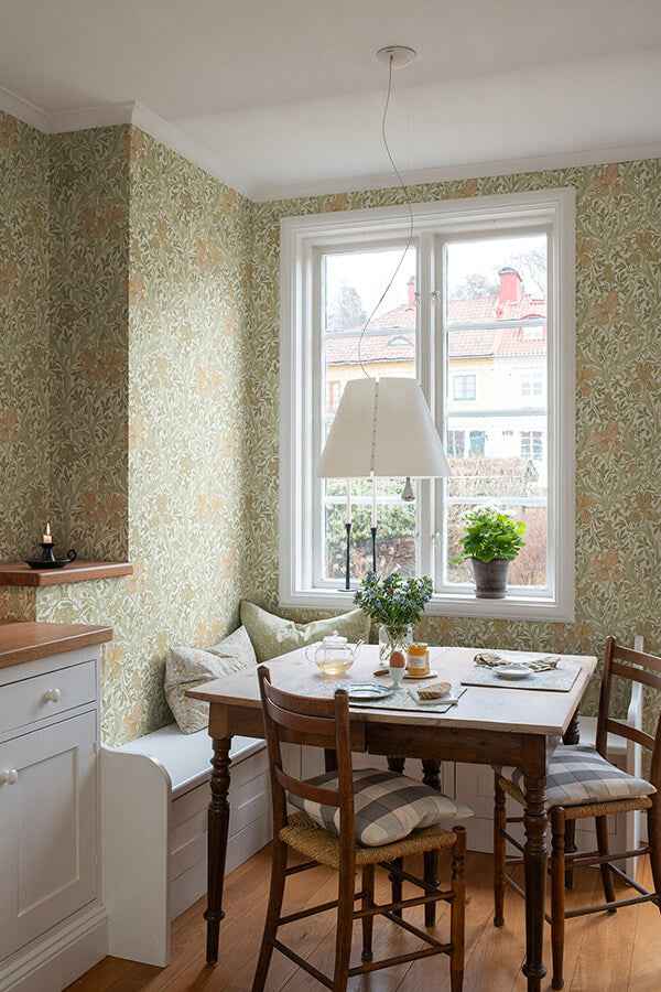 Iris Light Green Wild Gardens Wallpaper - York Wallcoverings - 4171-82049 - York Wallcoverings Wallpaper