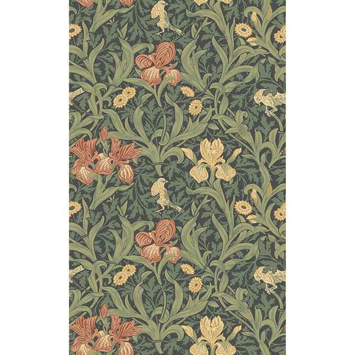 Iris Navy Wild Gardens Wallpaper - York Wallcoverings - 4171-82051 - York Wallcoverings Wallpaper