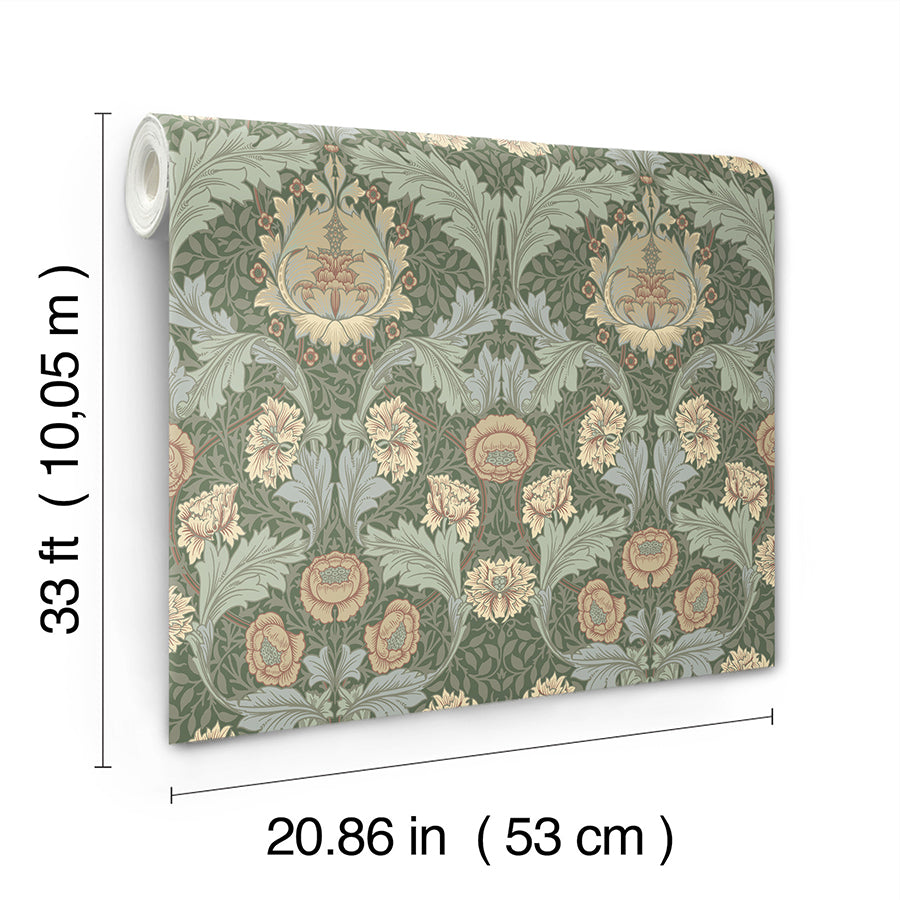 myrtle-sea-green-floral-ogee-wallpaper-york-wallcoverings-4171-82059
