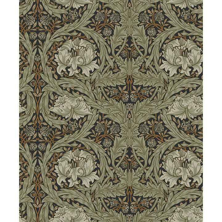 African Marigold Black Floral Wallpaper - York Wallcoverings - 4171-82073 - York Wallcoverings Wallpaper