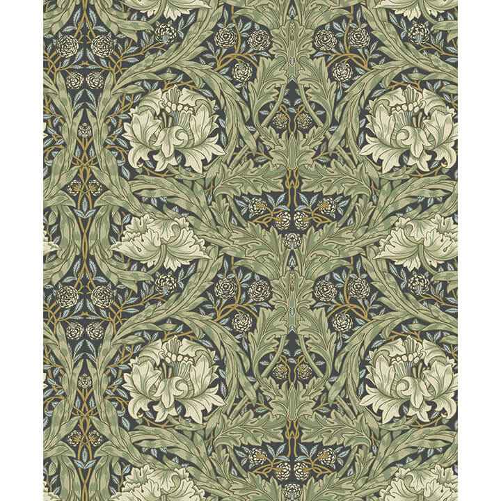 African Marigold Sea Green Floral Wallpaper - York Wallcoverings - 4171-82075 - York Wallcoverings Wallpaper