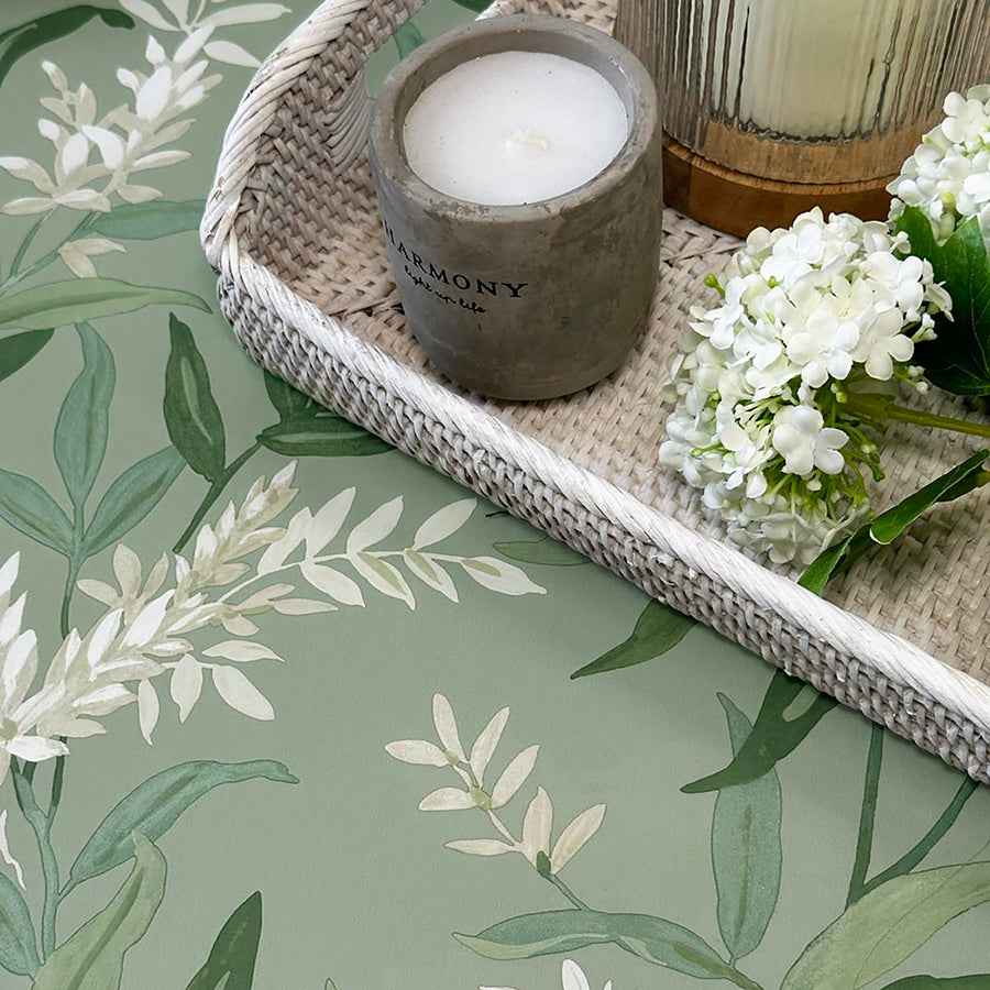 Olivia Sage Floral Wallpaper - York Wallcoverings - BG5907 - York Wallcoverings Wallpaper