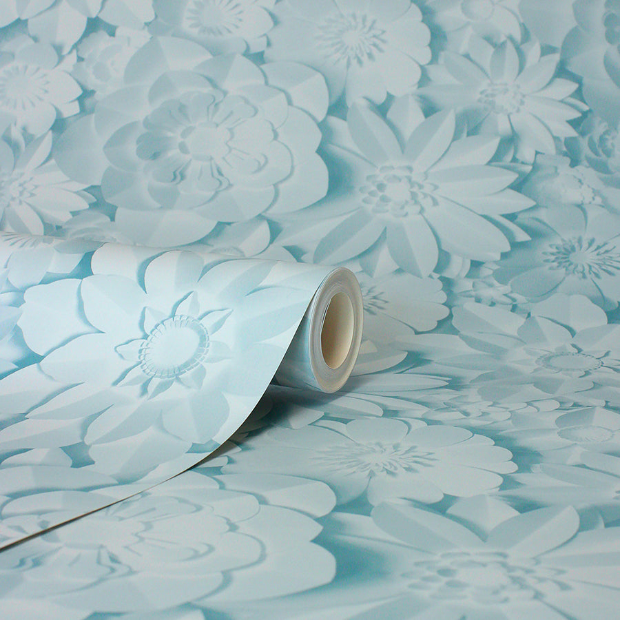 dacre-light-blue-floral-wallpaper-york-wallcoverings-fd42598 - York Wallcoverings Wallpaper