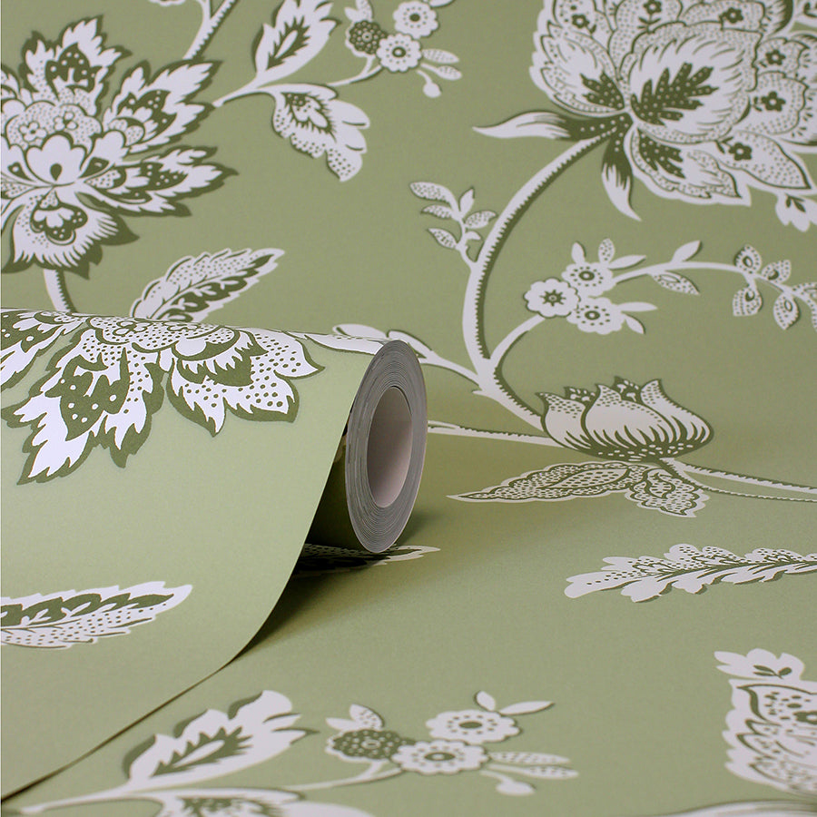 juliette-sage-jacobean-wallpaper-york-wallcoverings-fd43454 - York Wallcoverings Wallpaper