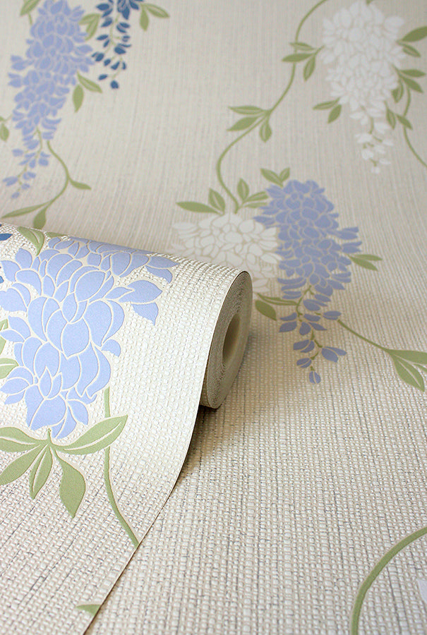 aisla-blue-wisteria-wallpaper-york-wallcoverings-fd43674 - York Wallpaper Wallpaper