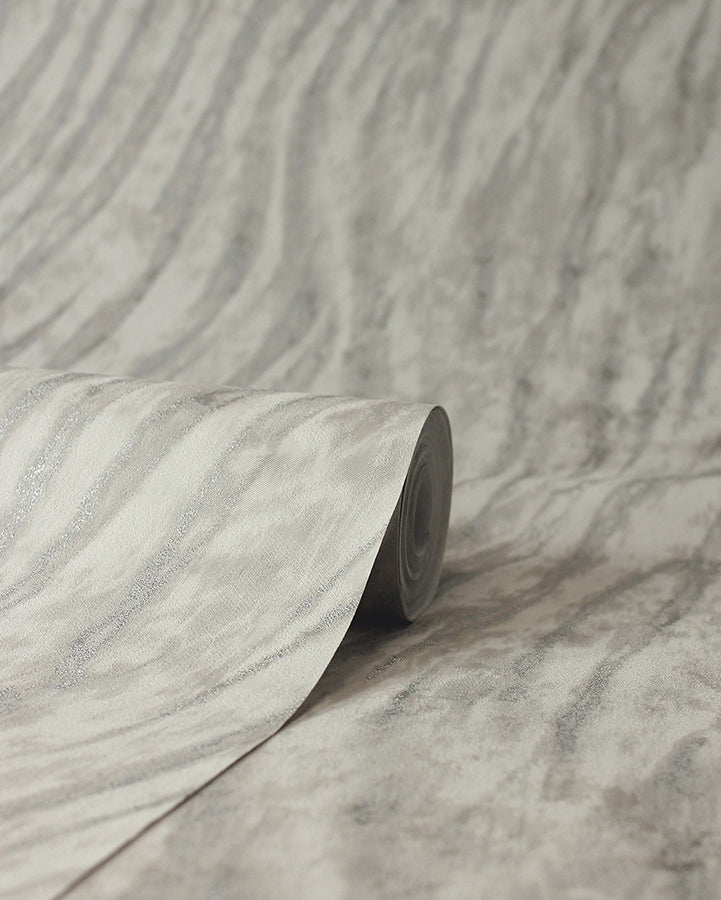 arran-grey-swirling-stripe-wallpaper-york-wallcoverings-m1860 - York Wallcoverings Wallpaper