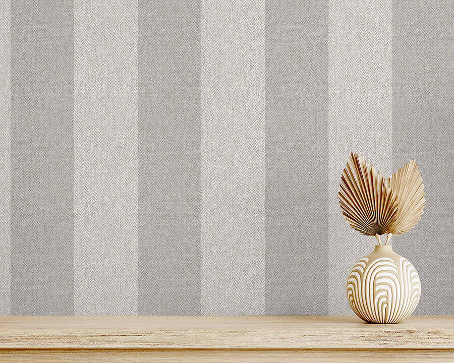 finn-grey-chevron-stripe-wallpaper-york-wallcoverings-m1872 - York Wallpaper Wallpaper